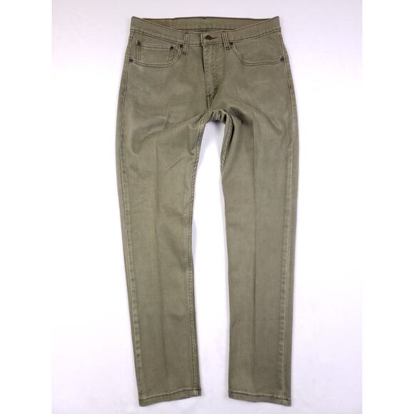 Levi's Other - Levis 512 Jeans Mens 34x32 Green Tapered Leg Slim Fit Stretch Casual White Tag